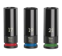 Wera 05004595001 Ensemble D'Impaktor De Roue C, 1 Douille, 1/2" Drive, 3 Pièces