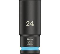 Wera 05004839001 8790 C Impaktor Deep Douille 1/2", Cyan, 24.0 x 83.0 mm