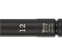 Wera 05005553001 8790 B Douilles Impaktor Deep avec emmanchement 3/8", 12 x 63 mm