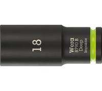 Wera 05005559001 8790 B Douilles Impaktor Deep avec emmanchement 3/8", 18 x 63 mm