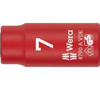 Wera 05005934001 8790 A Douille VDE Zyklop, isolée, avec emmanchement 1/4", 7 x 41 mm
