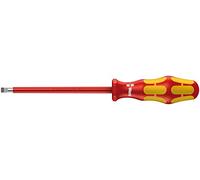 Wera 05006140001 160 I Vde Tournevis isolé pour Vis à fente, 1.6 x 10.0 x 200 mm, Rouge