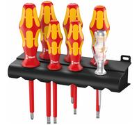 Wera 05006147001 160 i/7 Rack Jeu de tournevis Kraftform Plus Série 100 + single