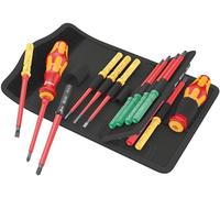 Wera 05006611001 VDE Tournevis porte-embouts 17 pièces cruciforme Phillips, vis Pozidriv, TORX, vis à fente
