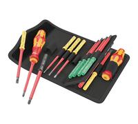 Wera Tournevis porte-embouts 05006611001 Kraftform VDE – 17 pièces Phillips Pozidriv TORX plat