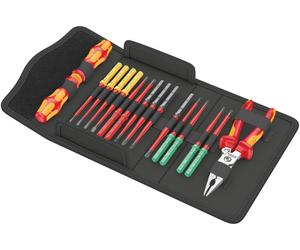 Wera 05006612001 17-pièces Kraftform Kompakt VDE 17 Extra Slim 1 Tool Finder Changer Set In Case