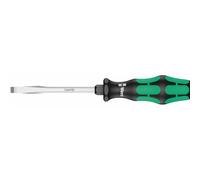 Wera 05007670001 334 SK Tournevis pour vis à fente, 0.6 x 3.5 x 75 mm, Noir/vert
