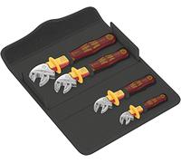 Wera 05020170001 6004 Joker VDE 4 Set 1 Jeu de clés à fourche auto-ajustables isolées VDE, 4 pièces