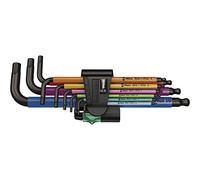 Wera – Jeu de clés mâles coudées BlackLaser 950/9 Hex-Plus – Système métrique – 05022089001