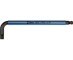 Wera 05022638001 950 SPKL Clés mâles coudées Multicolore, system. impérial, 3/8 pouce, Noir/bleu