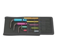 Wera 950/9 Hex-Plus Multicolore Imperial 1 Jeu de clés en coffret, 9 pièces, Tournevis