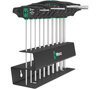 Wera Set de tournevis 454/10 HF impérial - 2 tournevis à manche transversal + support, 10 pièces