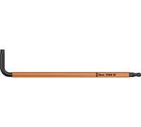 Wera 05024357001 967 SPKL Clés mâles coudées TORX BO Multicolore, BlackLaser, TX 30 x 122 mm, Noir/orange