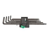 Wera 967/9 TX XL 1 TORX® intérieur Jeu de clés mâles coudées T 8, T 9, T 10, T 15, T 20, T 25, T 27, T 30, T 40 9 pièces