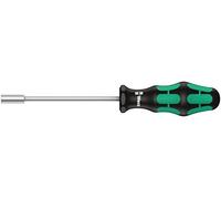 Wera 05029445001 395 Tournevis à douille, 14.0 x 125 mm, Noir/vert