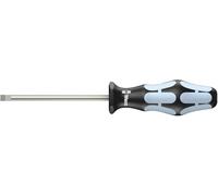 Wera 05032004001 3335 Tournevis pour vis à fente, acier inoxydable, 1.0 x 5.5 x 125 mm, Noir/Ice bleu