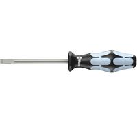 Wera 05032005001 3334 Tournevis pour vis à fente, acier inoxydable, 1.2 x 6.5 x 150 mm, Noir/Ice bleu