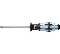 Wera 05032032001 3355 Tournevis pour vis cruciformes PZ, acier inoxydable, PZ 2 x 100 mm, Noir/Ice bleu