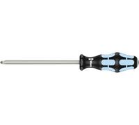 Wera 05032033001 3355 Tournevis pour vis cruciformes PZ, acier inoxydable, PZ 3 x 150 mm, Noir/Ice bleu
