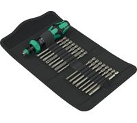 Wera 05051530001 17 Pièces Kraftform Kompakt 60 RA-R 1 Jeu De Tournevis Dans Un Étui - Avec Fonction Cliquet
