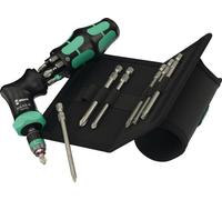 Wera 05051536001 Wera Kraftform Kompakt Pistol RA-R 2, clé à cliquet avec embouts, 13 pièces