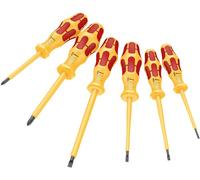 Wera '05051576001 1060 i/1065 i/6 Jeu de tournevis Kraftform VDE, 6 pièces Jaune/Rouge