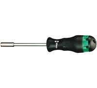 Wera 05051620001 820/1/6 Porte-embouts combiné avec puissant aimant permanent et embouts, 7 pièces, Noir/vert