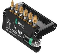 Wera – Jeu d'embouts Bit-Check 7 PZ Diamond 1 05057412001, 7 pièces Or/Noir