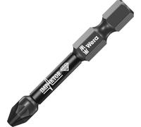 Wera - 5057661001 855/4 Diamond Coated Impaktor Screwdriver Bits for PZ 2 Pozidriv Screws, Pack of 5
