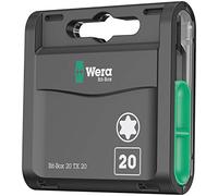 Wera Grand paquet d'embouts 1/4 po. T 20 longueur 25 mm selon DIN ISO 1173-C 6,3