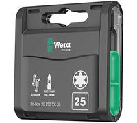 Wera 05057774001 Bit-Box 20 BTZ TX 25 Boîte d’embouts, Noir, Set de 20 Pièces