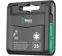 Wera - 05057778001 - Jeu d’embouts; Bit-Box 20 TX HF, TX 25 x 25 mm, 20 pièces