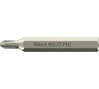 Wera 05058122001 851/0 Embouts Micro pour vis Phillips, PH 1 x 30 mm