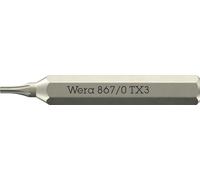 Wera 05058129001 867/0 Embouts Micro pour vis à empreinte TORX®, TX 3 x 30 mm