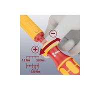 Wera 05059291001 Kraftform Kompakt VDE Torque 1,2-3,0 Nm, 15 pièces, Rouge