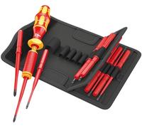 Wera 05059291001 Kraftform Kompakt VDE Torque 1,2-3,0 Nm, 15 pièces, Rouge