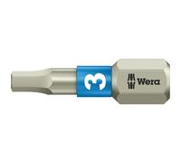 Wera 05071073001 3840/1 Ts Torsion Inox Insert Mèche Hex 3.0 x 25mm