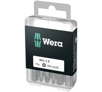 Wera 05072401001 Classique 0.6cm Hexagonal Lecteur Phillips Embout PH2, Pack '10