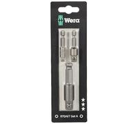 Wera 05073200001 870/4/7 Set A SB, 3 pièces, Gris