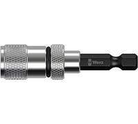 Wera 05073210001 896/4/1 SB Porte-embout à profondeur de vissage réglable, 1/4 pouce x 50 mm, Argent/noir