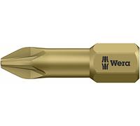 Embout cruciforme PZ 1, PZ 2, PZ 3 Wera 05073373001 Acier à outils extra-dur Forme (embouts): D 6.3 3 pc(s)