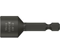 Wera 05073507001 869/4 M SB Douilles pour vis, magnétiques, 12.0 x 50 mm, Gris