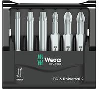 Wera 05073638001 Bit-Check 6 Universal 2 SB, 6 pièces, Gris