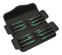 Wera Tournevis Kraftform Micro 12 Electronics – 12 outils fente/Phillips/6 pans/clé plate/TORX® TR