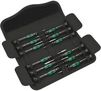 Wera 05073677001 Jeu de tournevis électronicien Kraftform Micro, 12 Pièces, Noir