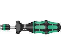 Wera 05074710001 7445 Kraftform, Tournevis dynamométrique réglable avec mandrin à serrage rapide Rapidaptor, 1/4 pouce, 2,5 - 11,5 in. lb., Noir/vert