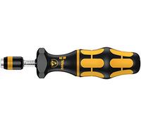 Wera 05074733001 7445 Kraftform ESD, Tournevis dynamométrique réglable avec mandrin à serrage rapide Rapidaptor, 1/4 pouce, 2,5-11,5 in. lb., Noir/jaune