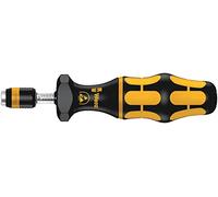 Wera 05074782001 7431 Kraftform ESD, Tournevis dynamométrique réglable avec mandrin à serrage rapide Rapidaptor, 1/4 pouce, 0,30-1,00 Nm, Noir/jaune