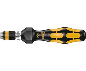 Wera 05074784001 7432 Kraftform ESD, Tournevis dynamométrique réglable avec mandrin à serrage rapide Rapidaptor, 1/4 pouce, 0,90-1,50 Nm, Noir/jaune