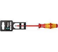 Wera 05100003001 160 i VDE SB Tournevis isolé pour vis à fente, 0,8 x 4,0 x 100 mm, Rouge